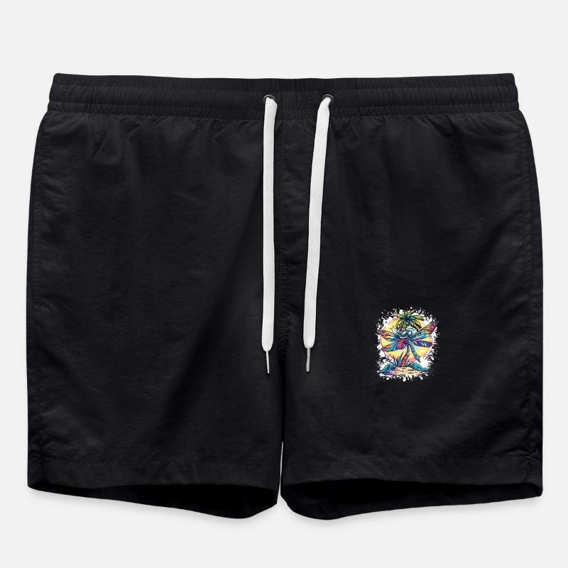 Dragonfly Summer Holiday - Swim Trunks - black