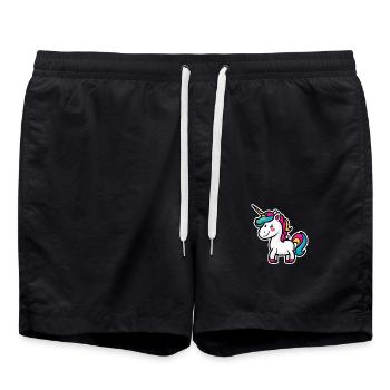 Licorne - Short de bain - noir - Devant - AI Model Male 185 light (185cm)