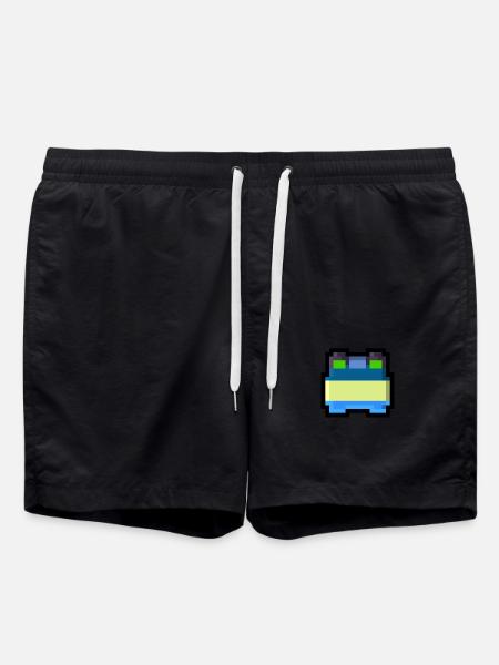 Pixel Smile - Badeshorts - Schwarz