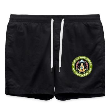 DES EXTRATERRESTRES ONT ENLEVÉ MES MOTIVATIONS - Short de bain - noir - Devant - AI Model Male 185 light (185cm)