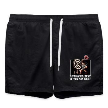 LA VIE EST DANS LE MILLE SI VOUS VISEZ BIEN - Short de bain - noir - Devant - AI Model Male 185 light (185cm)