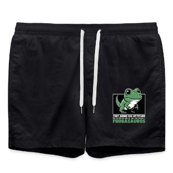 PETITS BRAS GRANDE ATTITUDE - FROGASAURUS - Short de bain - noir - Devant - AI Model Male 185 light (185cm)