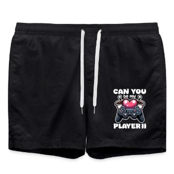 CAN YOU BE MY PLAYER II - CADEAU DE LA SAINT-VALENTIN - Short de bain - noir - Devant - AI Model Male 185 light (185cm)