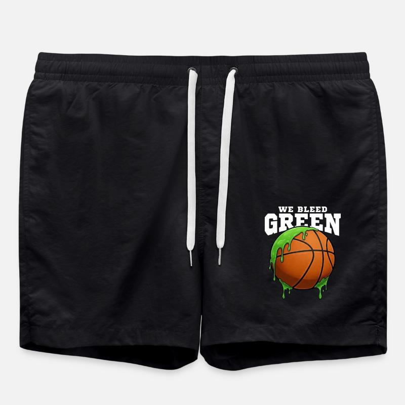 NOUS SAIGNONS VERT - BASKETBALL - Short de bain - noir