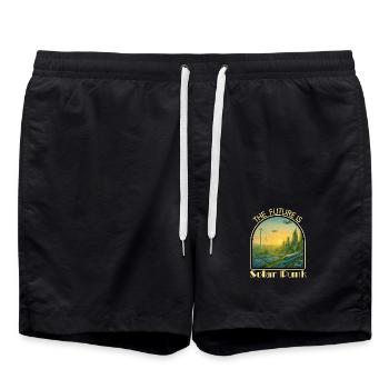 Ville punk solaire - Short de bain - noir - Devant - AI Model Male 185 light (185cm)