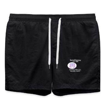 Intelligenz und Unterwäsche - Badeshorts - Schwarz - Vorne - AI Model Male 185 light (185cm)