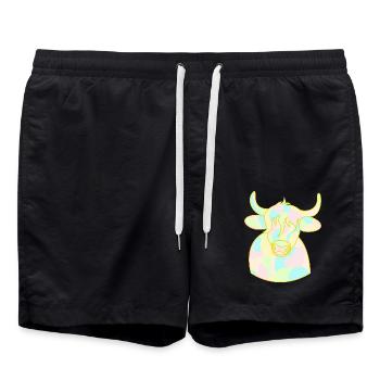 Opal Cuddle Bull - Swim Trunks - black - Front - AI Model Male 185 light (185cm)