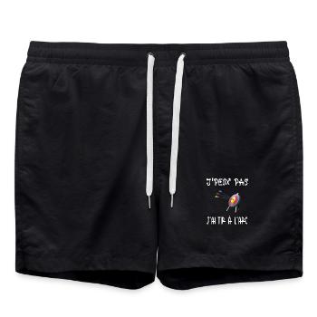 Ich kann nicht Bogenschießen - Badeshorts - Schwarz - Vorne - AI Model Male 185 light (185cm)