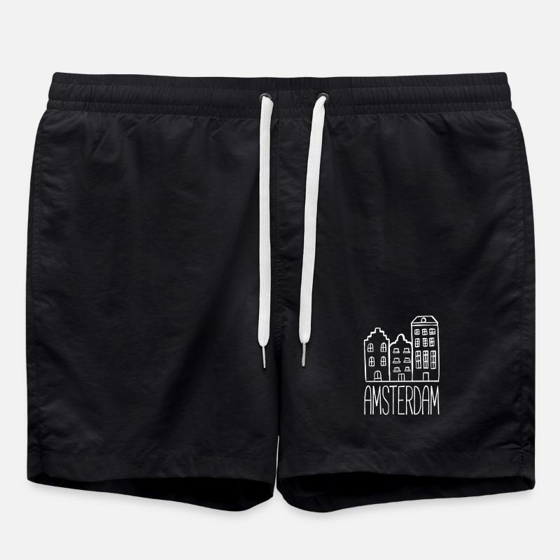 Amsterdam - Swim Trunks - black
