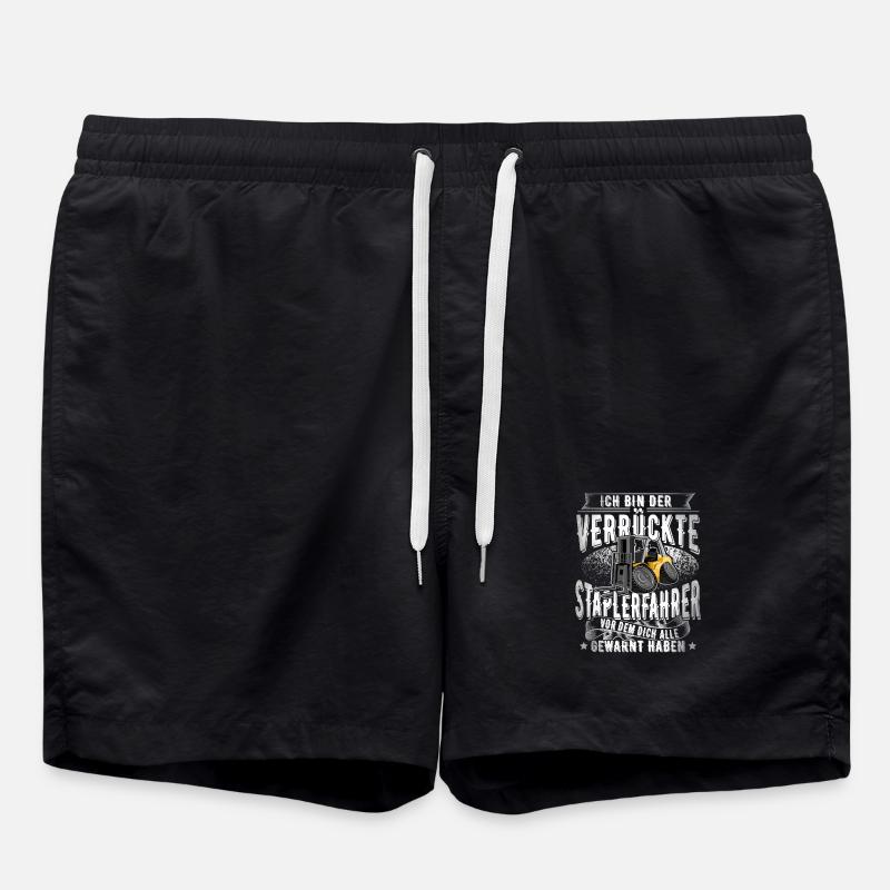 Staplerfahrer - Badeshorts - Schwarz