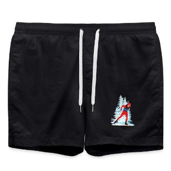 Biathlon - Short de bain - noir - Devant - AI Model Male 185 light (185cm)