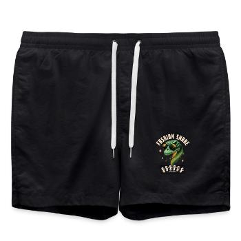 Crocodile Chic Sonnenbrillen - Badeshorts - Schwarz - Vorne - AI Model Male 185 light (185cm)