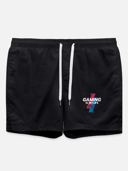 Gaming ist mein Leben - Badeshorts - Schwarz