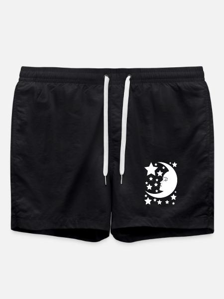 The feminine moon - Swim Trunks - black