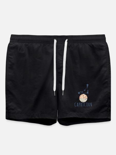 Das Sternbild Steinbock - Badeshorts - Schwarz