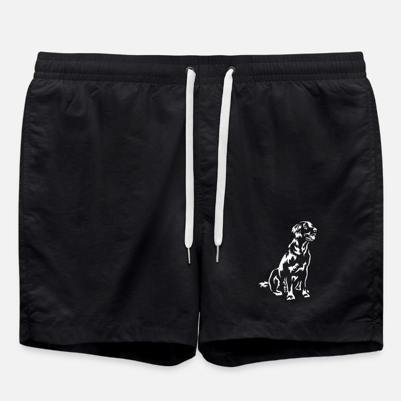 Flat-coated Retriever "Black Edition" - Swim Trunks - black