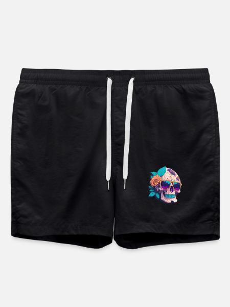 Skull - Swim Trunks - black