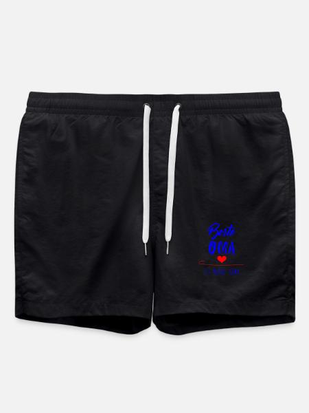 beste Oma - Badeshorts - Schwarz