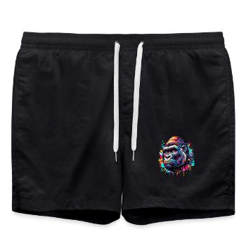 Gorille - Short de bain - noir - Devant - AI Model Male 185 light (185cm)