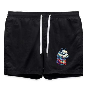 Alpaca - Swim Trunks - black - Front - AI Model Male 185 light (185cm)