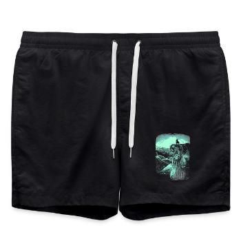 Pulpit Rock - Troll - Norvège - Short de bain - noir - Devant - AI Model Male 185 light (185cm)