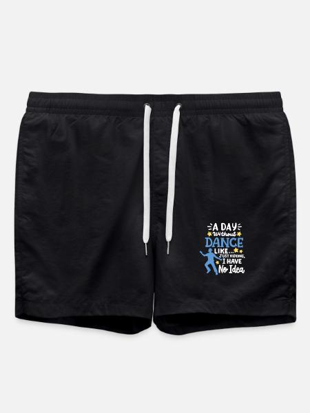 Tanz Tänzer Tanzen - Badeshorts - Schwarz