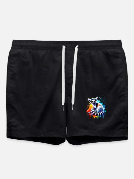 Lemur - Badeshorts - Schwarz