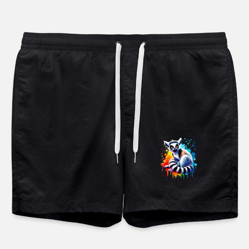 Lemur - Swim Trunks - black