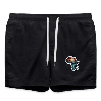 Afrique Aventure - Short de bain - noir - Devant - AI Model Male 185 light (185cm)