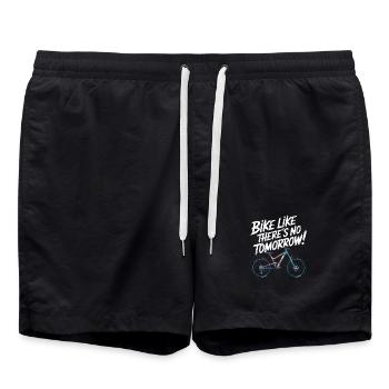 Conception motivante pour le cyclisme inspirant - Short de bain - noir - Devant - AI Model Male 185 light (185cm)