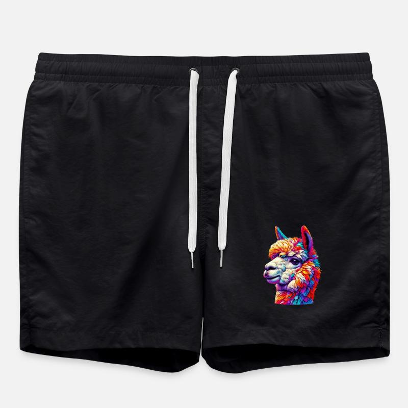 Alpaka - Badeshorts - Schwarz