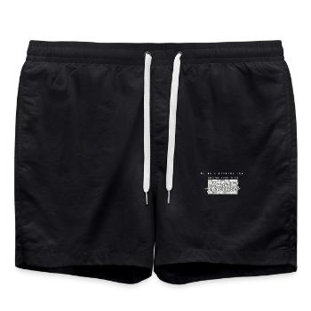 Attitude Geometric Logo Tee - Short de bain - noir - Devant - AI Model Male 185 light (185cm)