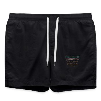 Situation sentimentale — siège retiré - Short de bain - noir - Devant - AI Model Male 185 light (185cm)