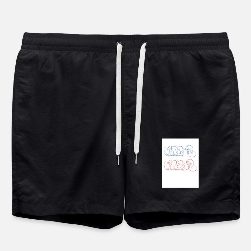 Paris Bubble Paris Throw-up Paris Graffiti - Badeshorts - Schwarz