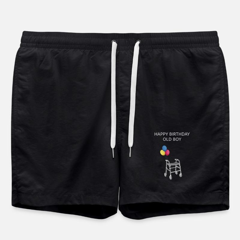 Joyeux anniversaire mon vieux - Short de bain - noir