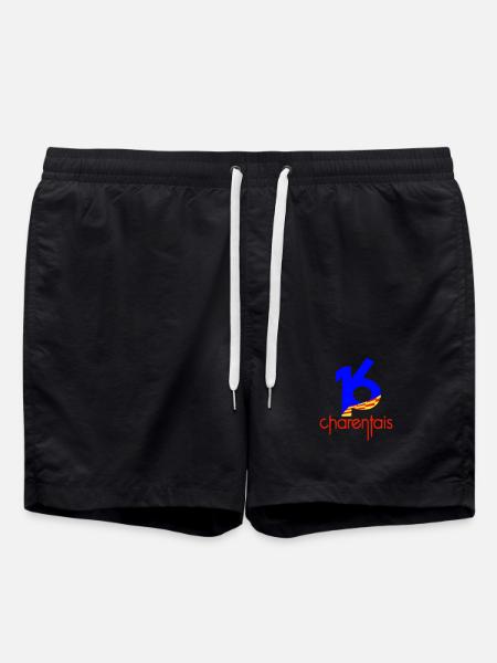 16 Charentais Blue Red - Swim Trunks - black