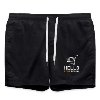 Virée shopping du Cyber Monday - Short de bain - noir - Devant - AI Model Male 185 light (185cm)