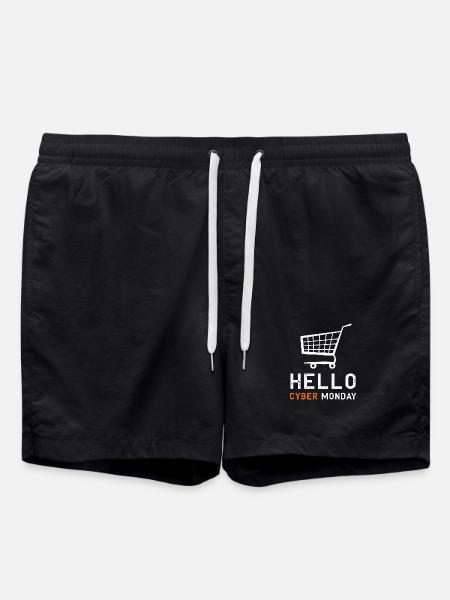 Cyber Monday Kaufrausch - Badeshorts - Schwarz