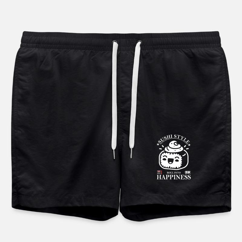 Sushi Style Design – Funny & Cute - Swim Trunks - black