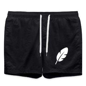 Feder - Badeshorts - Schwarz - Vorne - AI Model Male 185 light (185cm)