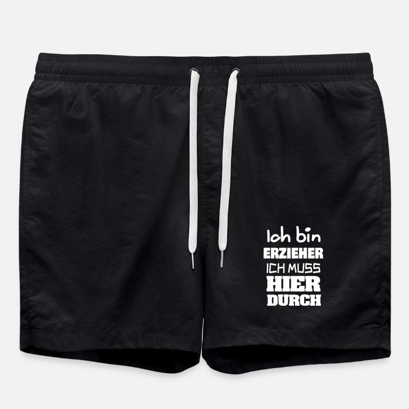 Erzieher - Badeshorts - Schwarz
