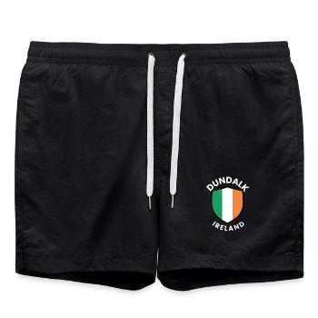 Dundalk-Irland-Schild - Badeshorts - Schwarz - Vorne - AI Model Male 185 light (185cm)