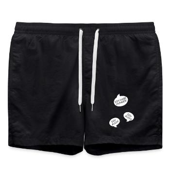 Annonce de la grossesse Maman des triplés Maman - Short de bain - noir - Devant - AI Model Male 185 light (185cm)