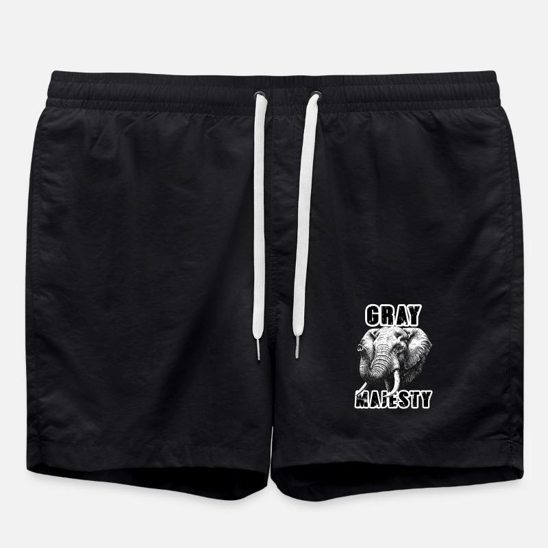 Éléphant Gray Majesty Puissance - Short de bain - noir