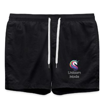 Unicorn Mode Farbexplosion - Swim Trunks - black - Front - AI Model Male 185 light (185cm)