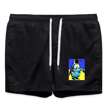 pingouin - Short de bain - noir - Devant - AI Model Male 185 light (185cm)