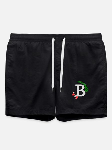 B - Badeshorts - Schwarz