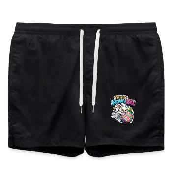 C’est comme ça que je fais Bunny Bunny Spring - Short de bain - noir - Devant - AI Model Male 185 light (185cm)