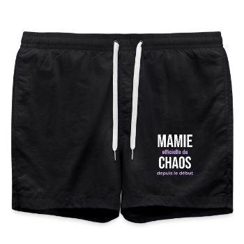Mamie Officielle du Chaos - Short de bain - noir - Devant - AI Model Male 185 light (185cm)