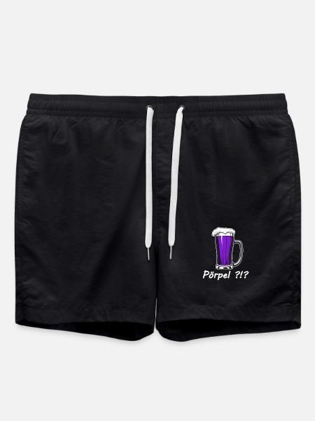 Pörpel Bier - Badeshorts - Schwarz